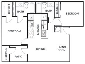 B2 - Income Restricted 0203 floor plan
